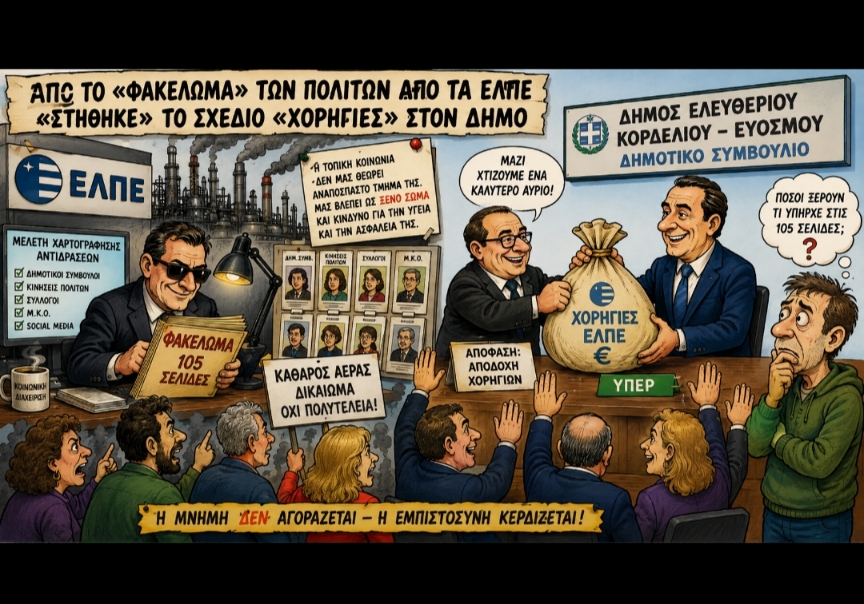Από το «φακελωμα» των πολιτών από τα ΕΛΠΕ «στήθηκε» το σχέδιο «χορηγίες» στον δήμο